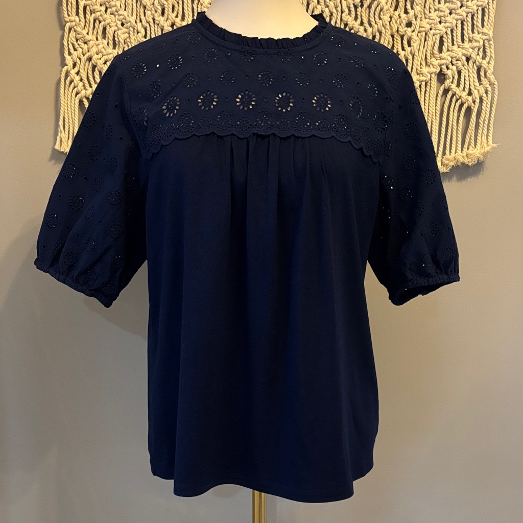 Crown  Ivy Navy Blue Blouse